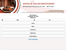 Tablet Screenshot of napolislumberton.com